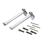 Raminex RAM paire de consoles pour tablette en verre à ressort chrome 0820342