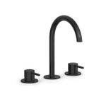 Hotbath Cobber Wastafelmengkraan - 3 gats - PVD - geborsteld zwart SW1246704