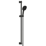 Grohe Vitalio Comfort 110 Glijstangset - 90 cm - vierkante handdouche - 2 straalsoorten - gladde doucheslang - matte black (mat zwart) SW1126507