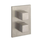 Crosswater WaterSquare Boîte d'encastrement - thermostatique - 3 fonctions - inox brossé SW648371