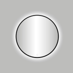 Best-Design Nero Venise miroir rond noir avec éclairage LED Ø 80 cm SW353594