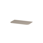 INK Concept R Plan de vasque - 80x45x1.7cm - pour meuble bas arrondi - MDF laqué - Gris cachemire mat SW1406240