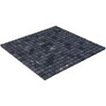 La mosaïque en pierre naturelle Mosaic Factory - 30,2x30,2cm - carrelage mural et de sol - Carré - Marbre Nero Anticato Mat SW66203