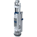Geberit bodemventiel type 290 duobloc grote kleine spoelin - hoogglans chroom GA10548