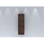 H&R badmeubelen Juice Hoge Kast - 40x35x130cm - met ronde hoeken - 3D-front - 1 deur - rechtsdraaiend - dark oak SW875731