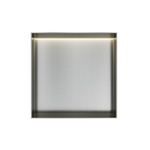 Hotbath &MORE Boîte encastrée ou niche encastrée 30x30x10cm sans cadre + LED RVS 316 SW1246555
