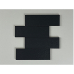 Terravito Nocino carreau mural - 6x18.6cm - Mercury mat (anthracite) SW1159395