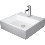 Duravit Vero Air Lavabo à poser poli 50x47cm 1 trou pour robinet sans trop-plein Wondergliss blanc SW157003