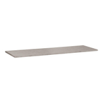 BRAUER Concrete Plan de lavabo - 160x46x3cm - sans trou de robinet - béton gris moucheté avec revêtement SW416516