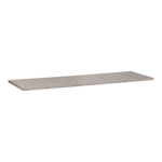 Saniclass Concrete Wastafelblad - 160x46x3cm - zonder kraangat - gecoat beton grijs gemêleerd SW416516