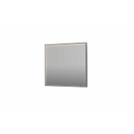 INK SP19 miroir - 90x4x80cm rectangulaire en cadre acier incl dir LED - chauffage - changement de couleur - dimmable et interrupteur - inox brossé SW955877