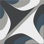 Cifre Ceramica Hidra carrelage mural et de sol - 20x20cm - 8.6mm - Carré - Hidra Ona Cold SW679839