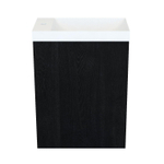Arcqua Marble Fonteinset - 40x22x54.5cm - fontein mat wit - zonder overloop - oak black SW909585