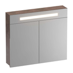 BRAUER 2.0 Spiegelkast - 80x70x15cm - verlichting geintegreerd - 2 links- en rechtsdraaiende spiegeldeuren - MFC - rusty SW720898