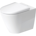 Duravit D-neo Staand closet - diepspoel - rimless - back-to-wall - 37x58x40cm Pit - wit hoogglans SW640510