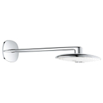 Grohe Rainshower Duo 360 Hoofddouche - 36x 22cm - 2 straalsoorten - wandarm 45cm - moon white/ - chroom SW97597