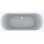 Geberit soana baignoire semi-encastrée 1900 x 900 avec avec bord fin acrylique blanc avec piédestal SW544150