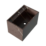 BRAUER Cube Lavabo pour meuble - 60x40x45.7cm - sans trop-plein - 1 vasque - 1 trou de robinet - composite - Copper Brown SW957306