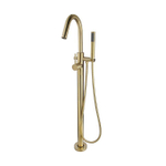 Wiesbaden Caral Mitigeur de baignoire sur pied en laiton brossé PVD SW373495