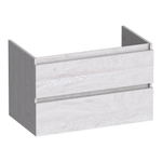 BRAUER Joy meuble sous-lavabo 80 2 tiroirs softclose - sans poignées - 1 découpe pour siphon - Forest Seashell SW1201193