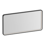 Brauer Sapphire Miroir - 80x40x4cm - rectangulaire arrondi - cadre en gunmetal - éclairage LED direct réglable - télécommande SW1203793