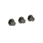 Hotbath Cobber Afbouwdeel - inbouw douche thermostaat - met 2 stopkranen horizontale plaatsing - glans verouderd ijzer (zwart) SW229903