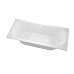 Zeza Oval Baignoire - 190x90x48cm - duo - acrylique - Blanc brillant SW1015080