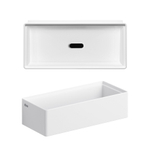 Clou New Flush fontein 38x18cm zonder kranenbank aluite Wit mat SW241665