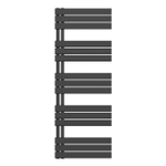 Belrad Radiateur porte-serviettes - gauche - raccordement/comb - 1600X600mm- Noir SW1152683