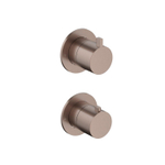 Hotbath Ace Pièce de finition - pour mitigeur thermostatique encastré - 2 voies - inverseur - Cuivre brossé PVD SW1117588