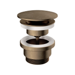 Hotbath Mate Always open plug - met schroef rond - messing verouderd koper (goud) SW74446