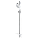 GROHE Rainshower SmartActive 150 Ensemble barre de douche - 90cm - douchette ronde - 3 types de jets - flexible de douche lisse - avec porte-savon - chrome SW452504