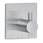 Smedbo Beslagsboden Porte-serviette - 4.5x4.5x3cm - auto-adhésif - Acier inoxydable brossé acier inoxydable SW10989