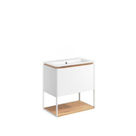 Crosswater Mada Ensemble de meuble - 60x36.7x61cm - lavabo - sans trous de robinet - open frame - Blanc mat SW975304