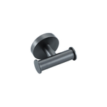 Fortifura Calvi Handdoekhaak - rond - dubbel - Geborsteld Gunmetal PVD SW1211595