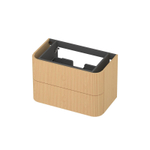 INK Concept R Meuble sous-lavabo - 80x45x52cm - 2 tiroirs - poignées en saillie - fraisé - angles arrondis - MDF - light veneer SW1405467