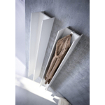 Radiateur design électrique Instamat Série-T T2V 23x120,6cm 380watt incluant consoles murales blanc SW793876