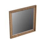 Forzalaqua Reno 2.0 spiegel 50x50cm Vierkant zonder verlichting met frame Massief Eiken Castle Brown SW492652