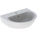 Geberit Renova wastafel - 55cm - 1 kraangat - met overloop - wit SW417332