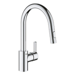 GROHE Feel Mitigeur de cuisine - haut - bec extensible - 2 types de jet - chrome SW706626