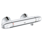 Grohe Grohtherm 1000 New Douchekraan - thermostatisch - zonder omstel - met koppelingen - EcoJoy - volumegreep met ecobutton - chroom 0442503