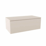 MODULE MONDIAZ ALAN Meuble sous lavabo - 80x45x30cm - 1 tiroir - push to open - MDF - Lin mat SW645342