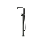 Hotbath Ace Mitigeur baignoire - partie de finition - sur pied - flexible de douche - douchette - Noir brossé PVD SW1117744