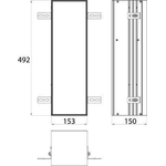 emco asis WC-Modul-Unterputzmodell, Fach für WC-Papier und integrierte Toiletten