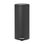 Brabantia NewIcon Poubelle à pédale - 30 litres - seau intérieur en plastique - mineral infinite grey SW1117494