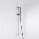 Fortifura Calvi glijstangset met staafhanddouche, metalen doucheslang - PVD - geborsteld gunmetal (antraciet) SW1159303