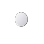 INK SP24 Miroir - 60x4x60cm - LED en bas et en haut changement de couleur - dimmable - Chauffage de miroir - rond - dans un cadre en acier - aluminium inox brossé SW798406