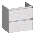 BRAUER Inspire meuble sous-lavabo peu profond 60 2 tiroirs softclose - sans poignées - 1 découpe pour siphon - Forest Seashell SW1200753