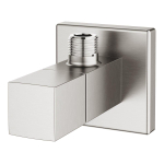 GROHE Eurocube hoekstopkraan 1/2 supersteel SW523665