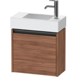 Duravit Ketho.2 Wastafelonderbouwkast - met 1 deur - 48.4x23.8x44cm links - met greep antraciet - noten mat SW771951